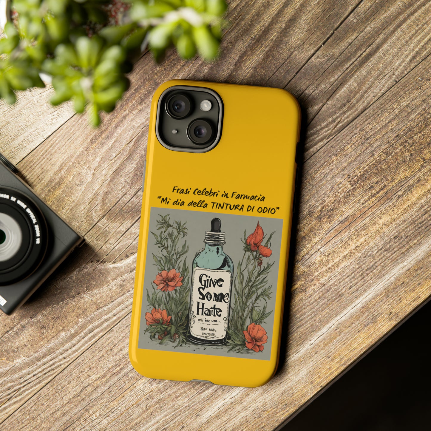 iPhone/Samsung/Google Pixel cover "Tintura di Odio" famous phrases collection in the pharmacy